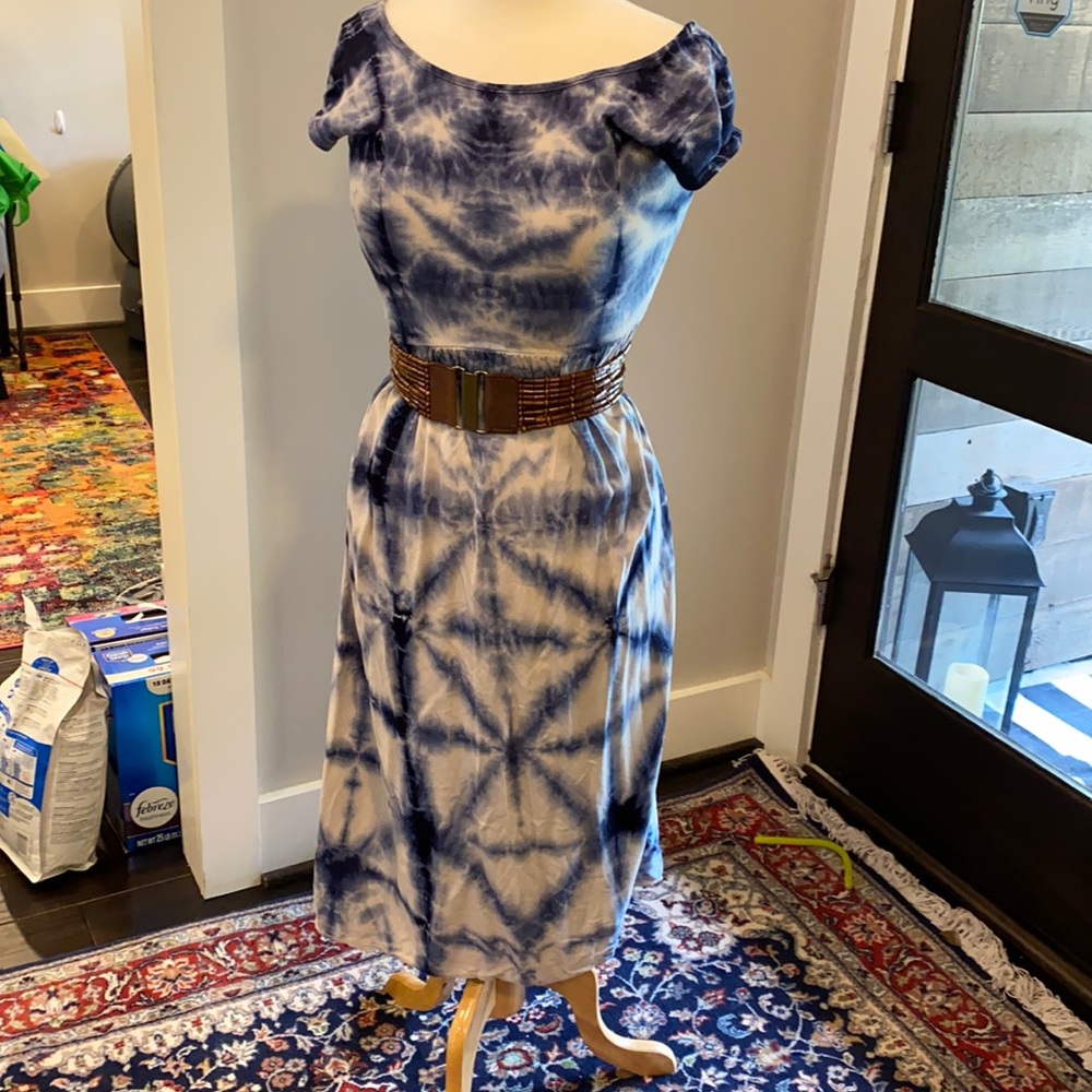 Like new tye dye maxi length dress.